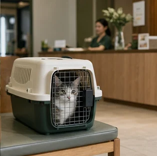 Editorial image of life with cats and their care