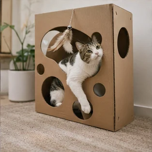Editorial image of life with cats and their care