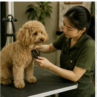 Editorial image of life with dogs and their care