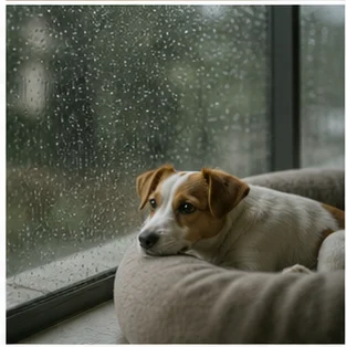 Editorial image of life with dogs and their care