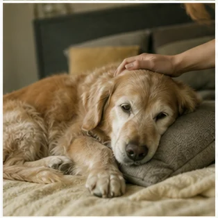 Editorial image of life with dogs and their care