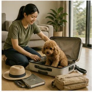 Editorial image of life with dogs and their care