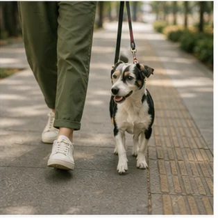 Editorial image of life with dogs and their care