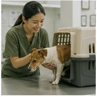 Editorial image of life with dogs and their care