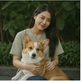 Editorial image of life with dogs and their care