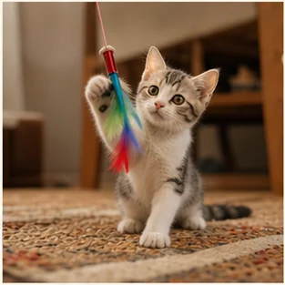 Editorial image of life with cats and their care