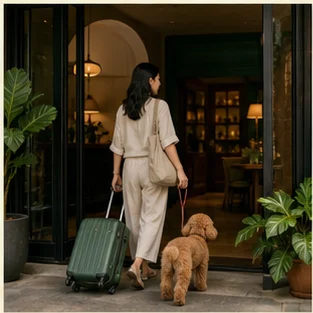 Editorial image of life with dogs and their care