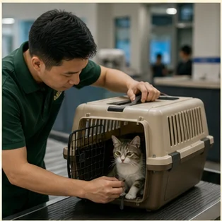 Editorial image of life with cats and their care