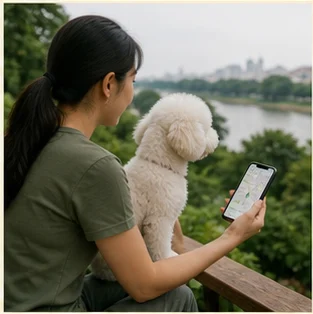 Editorial image of life with dogs and their care