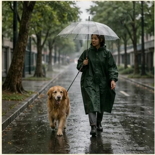 Editorial image of life with dogs and their care