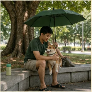 Editorial image of life with dogs and their care